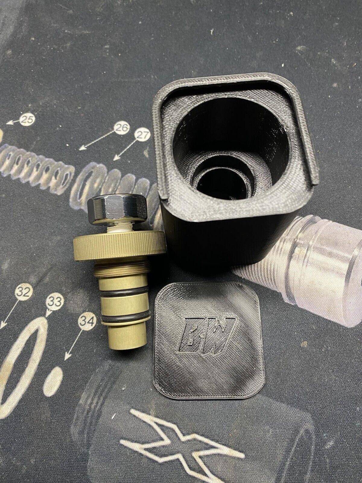 BW 3D printed Nova N-3 Regulator Tester Case